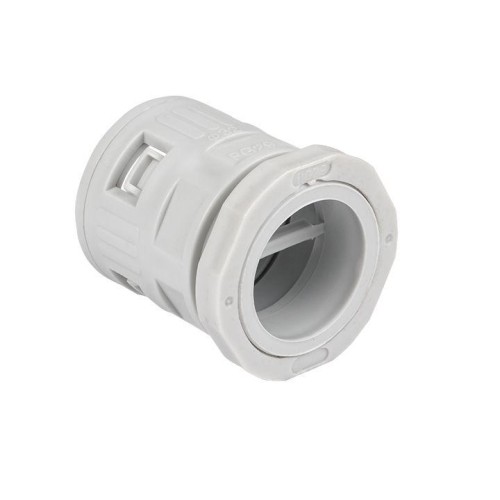 kn-t-32 EKF - Коннектор для гофрированной трубы (32мм.) (10шт.)-Plast
