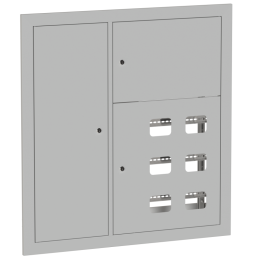 Щит этажный 6 кв. RAL9003 со слаботочным отсеком слева (1000х950х150) PROxima
