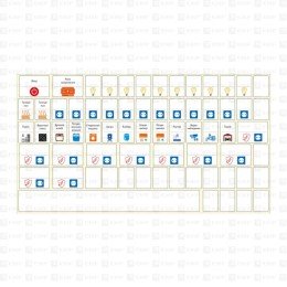 Комплект модульных наклеек большой (164х299) PROxima
