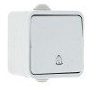 EKZ10-026-10-44 EKF - Прага Кнопка звонка 1-клавишная 10А IP44 белая