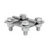 lp-55611 EKF - Зажим контрольный прут-прут (пластина 57х57мм) HZ PROxima