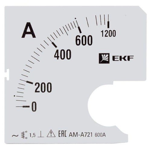 s-a721-600 EKF - Шкала сменная для A721 600/5А-1,5 PROxima