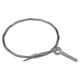 Трос стальной с рым-болтом М6 10 м (2 мм)