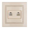 ERK00-135-20 EKF - Розетка RJ-45+Phone СП бежевый Минск