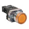 xb2-bw51-230 EKF - Кнопка BA51 с подсветкой 230В желтая NO PROxima