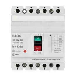 Выключатель автоматический ВА-99М 630/630А 3P+N 50кА PROxima
