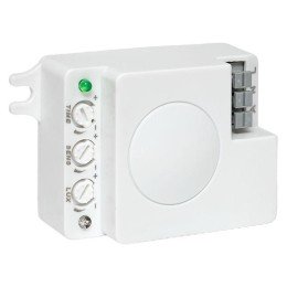 Микроволновый датчик движения белый 1200Вт 360гр. до 10м IP20 MW-706
