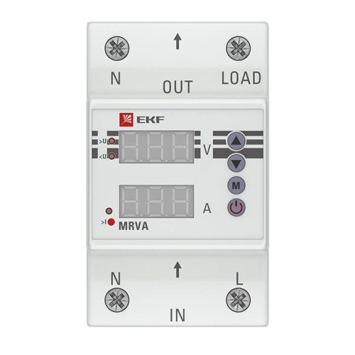 MRVA-40A EKF - Реле напряжения и тока с дисплеем MRVA 40A PROxima
