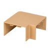 abl-40-25x4 EKF - Поворот 90 гр. (40х25) (4 шт) светлое дерево-Plast