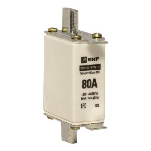 fus-33/100/80 EKF - Плавкая вставка ППН-33 100/ 80А габарит 00С 
