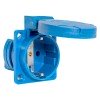 ps-112-16-220 EKF - Розетка 112 панельная скрытая с крышкой 2Р+PЕ 16А 220В IP44