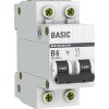 mcb4729-2-06-B EKF - Автоматический выключатель 2P 6А (B) 4,5кА ВА 47-29 Basic