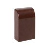 ecd-25-25x4 EKF - Заглушка (25х25) (4 шт) темное дерево-Plast