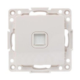 Стокгольм Механизм Розетки Phone 1-местной винтовые клеммы белый PROxima
