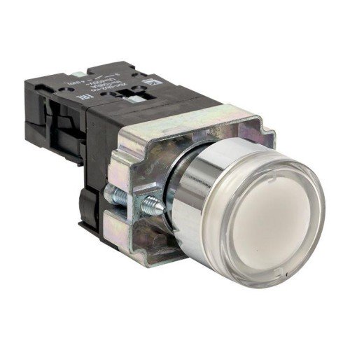 xb2-bw21-230 EKF - Кнопка BA21 с подсветкой 230В белая NO PROxima