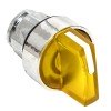 XB4BD3FL-Y EKF - Исполнительный механизм переключателя ХB4 желтый на 3 положения с фиксацией, с подсветкой с короткой ручкой PROxima