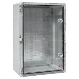 Щит пластиковый с монтажной платой прозр. дверь 500х350х190 мм IP65 PROxima

