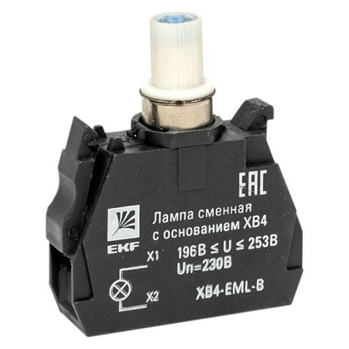 XB4-EML-B EKF - Лампа сменная c основанием XB4 синяя 230В PROxima