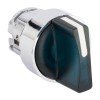 XB4BD2L-B EKF - Исполнительный механизм переключателя ХB4 синий на 2 положения возвратный без фиксации, с подсветкой с короткой ручкой PROxima