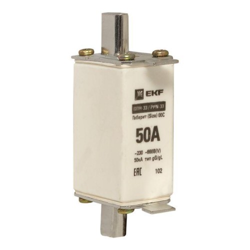 fus-33/100/50 EKF - Плавкая вставка ППН-33 100/ 50А габарит 00С 
