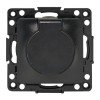 EZR16-028-10-44 EKF - Стокгольм Механизм Розетки 1-местной с/з 16А черный с крышкой и защ. штор. IP44 PROxima