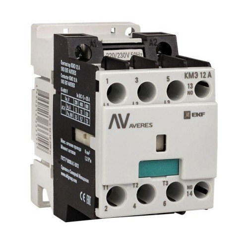 ctr-s-12-01-400-av EKF - Контактор КМЭ 12А 1NC 400В АС AVERES
