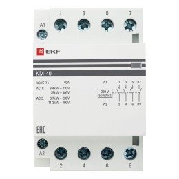 Контактор модульный КМ 40А 3NО+NC (3 мод.) PROxima
