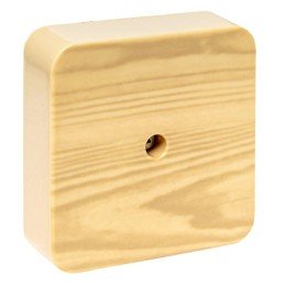 Коробка разветвительная KMP-030-030 (75х75х26) светлое дерево PROxima