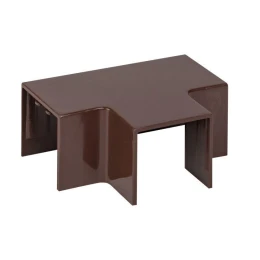 Угол T-образный (25х25) (4 шт) темное дерево-Plast 