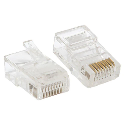 TRC-PLUG-5EUTP-50 EKF - Коннектор RJ-45 TERACOM неэкранированный 8P8C Cat.5E универсальный (упак.50шт)
