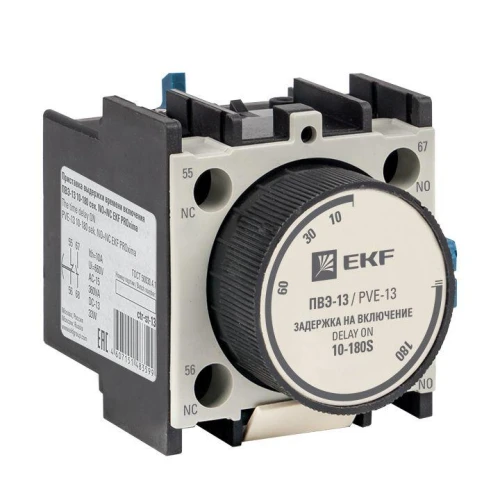 ctr-st-13 EKF - Приставка выдержки времени включения ПВЭ-13 10-180сек NO+NC PROxima
