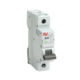 Выключатель автоматический AV-6 1P 16A (B) 6kA AVERES
