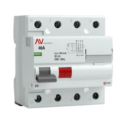 Устройство защитного отключения DV 4P 40А/100мА (S) AVERES
