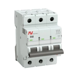 Выключатель автоматический AV-6 3P 32A (D) 6kA AVERES
