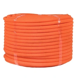 Труба гофр. ПНД с протяжкой d16 мм (100 м) оранжевая-Plast