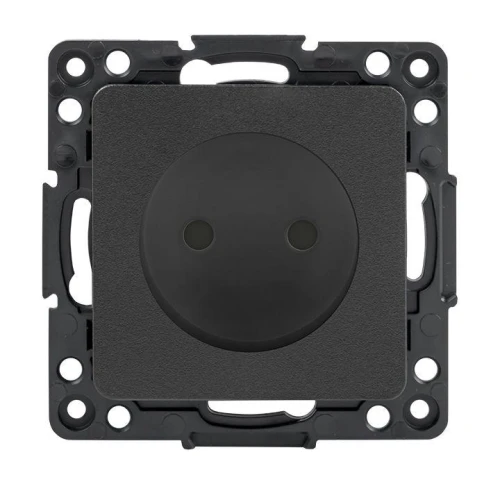 EZR10-022-10 EKF - Стокгольм Механизм Розетки 1-местной б/з 10 А черный с защ. штор. PROxima
