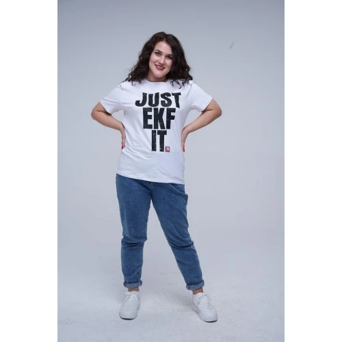 T-shirt_JustEKFit_w_L EKF - Футболка белая Just it L