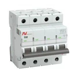 Выключатель автоматический AV-6 4P 32A (D) 6kA AVERES
