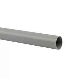 Труба гладкая ПВХ жесткая d25 мм (3 м) (111 м/уп) серая-Plast